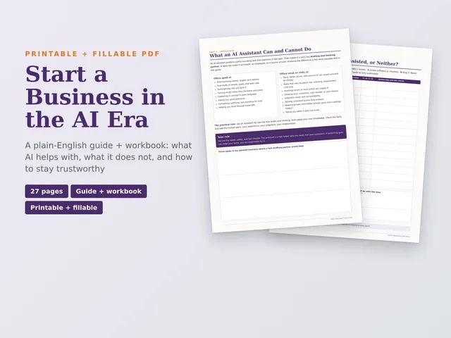 Start a Business in the AI Era