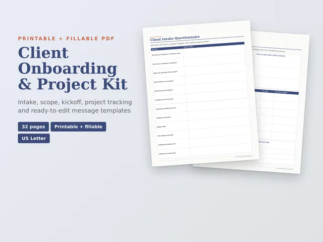 Client Onboarding & Project Kit