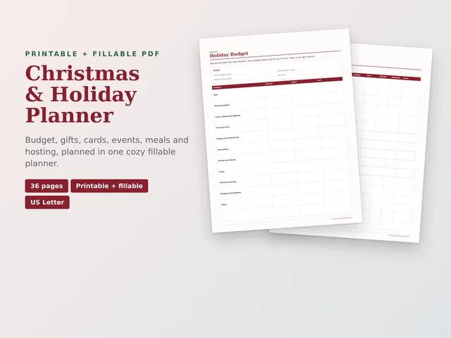Christmas & Holiday Planner