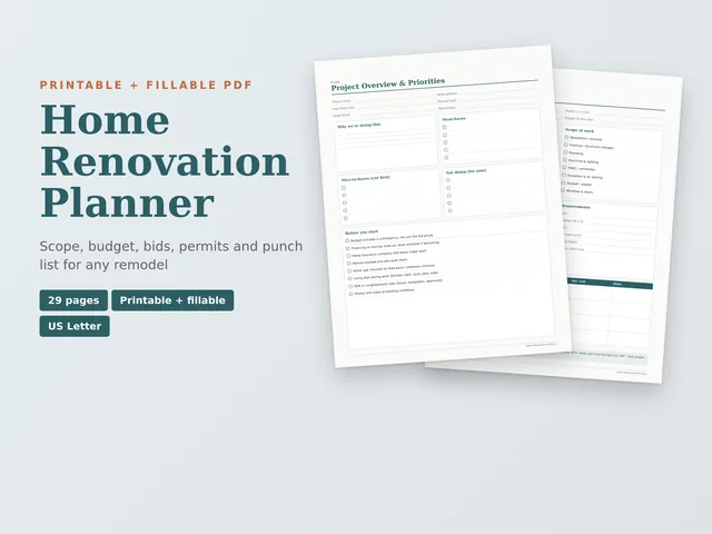 Home Renovation Planner