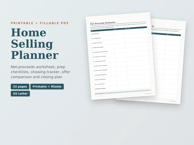 Home Selling Planner
