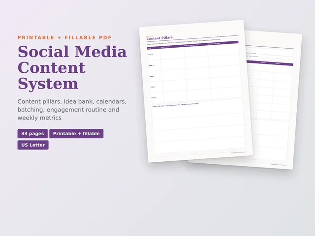 Social Media Content System