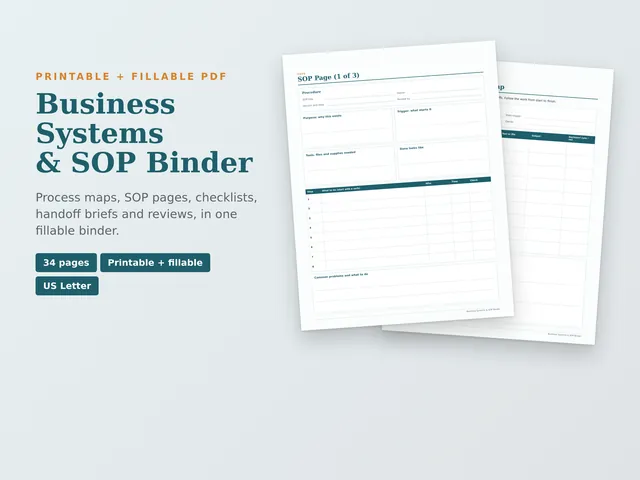 Business Systems & SOP Binder