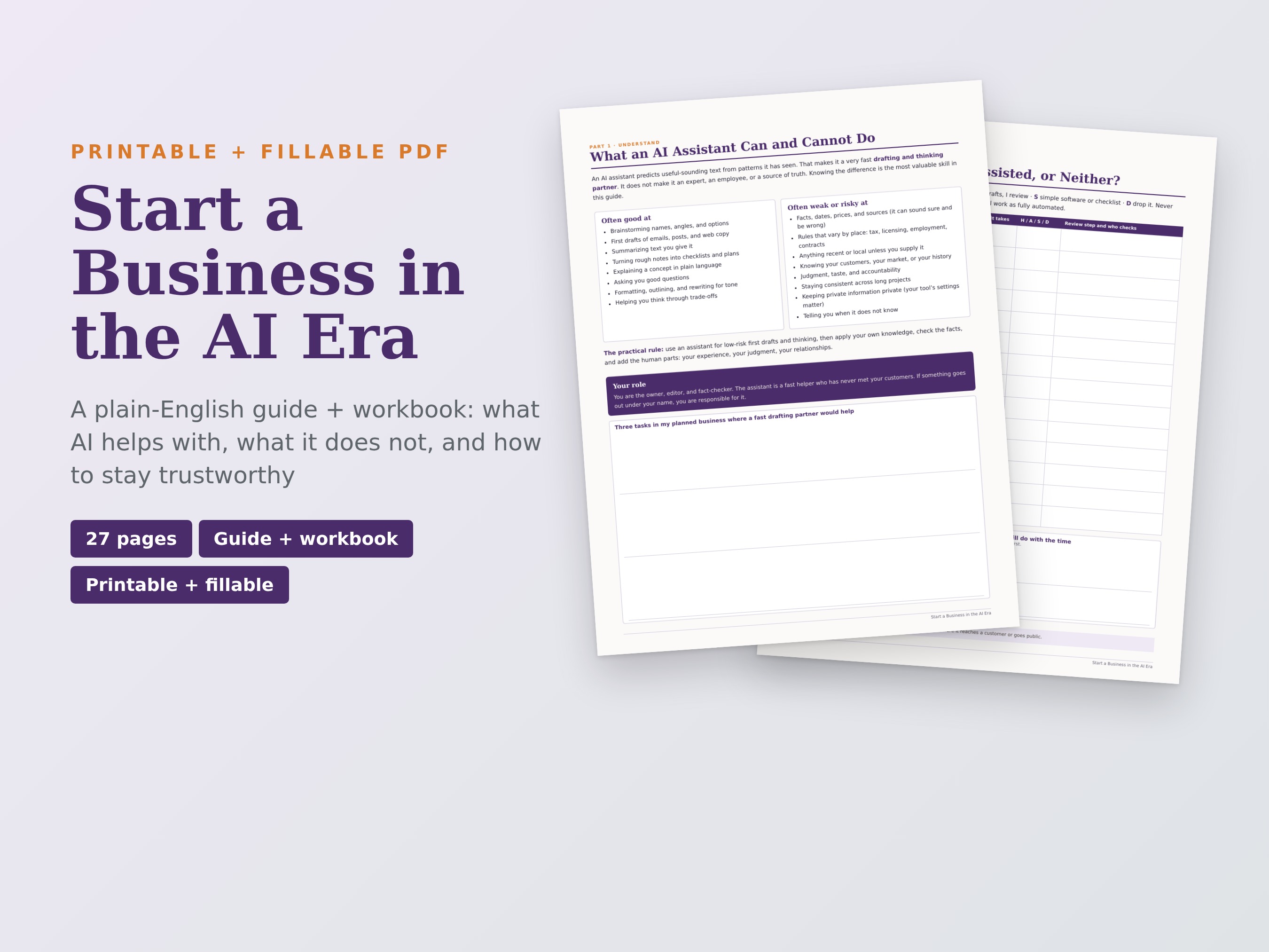 Start a Business in the AI Era