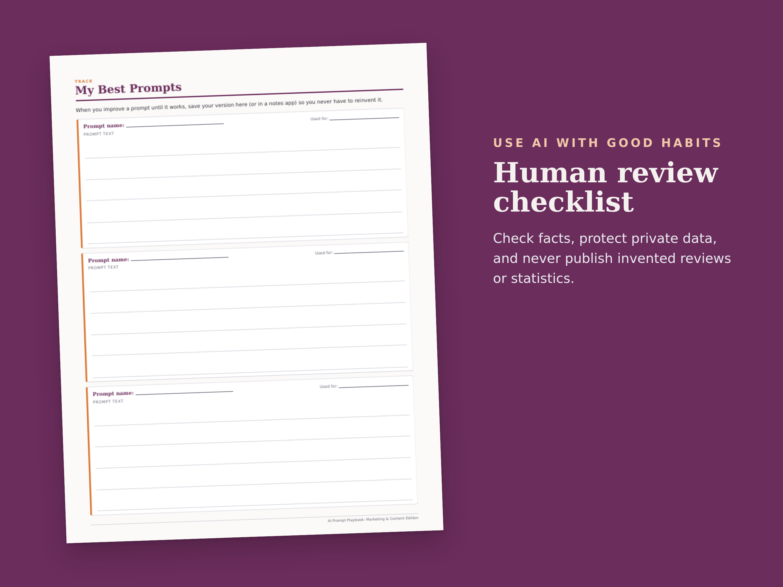 AI Prompt Playbook: Marketing & Content Edition preview