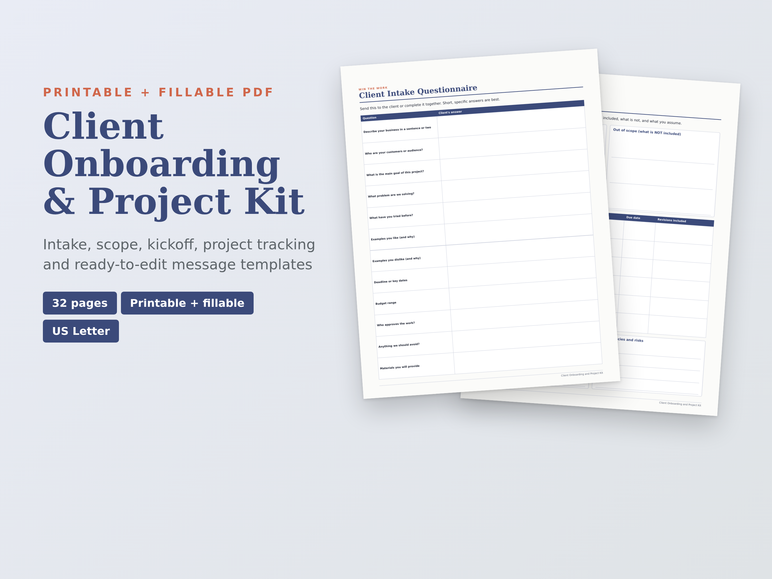 Client Onboarding & Project Kit