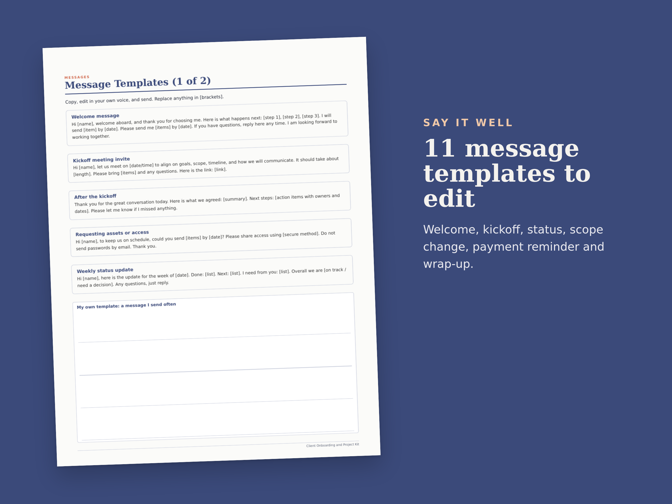 Client Onboarding & Project Kit preview