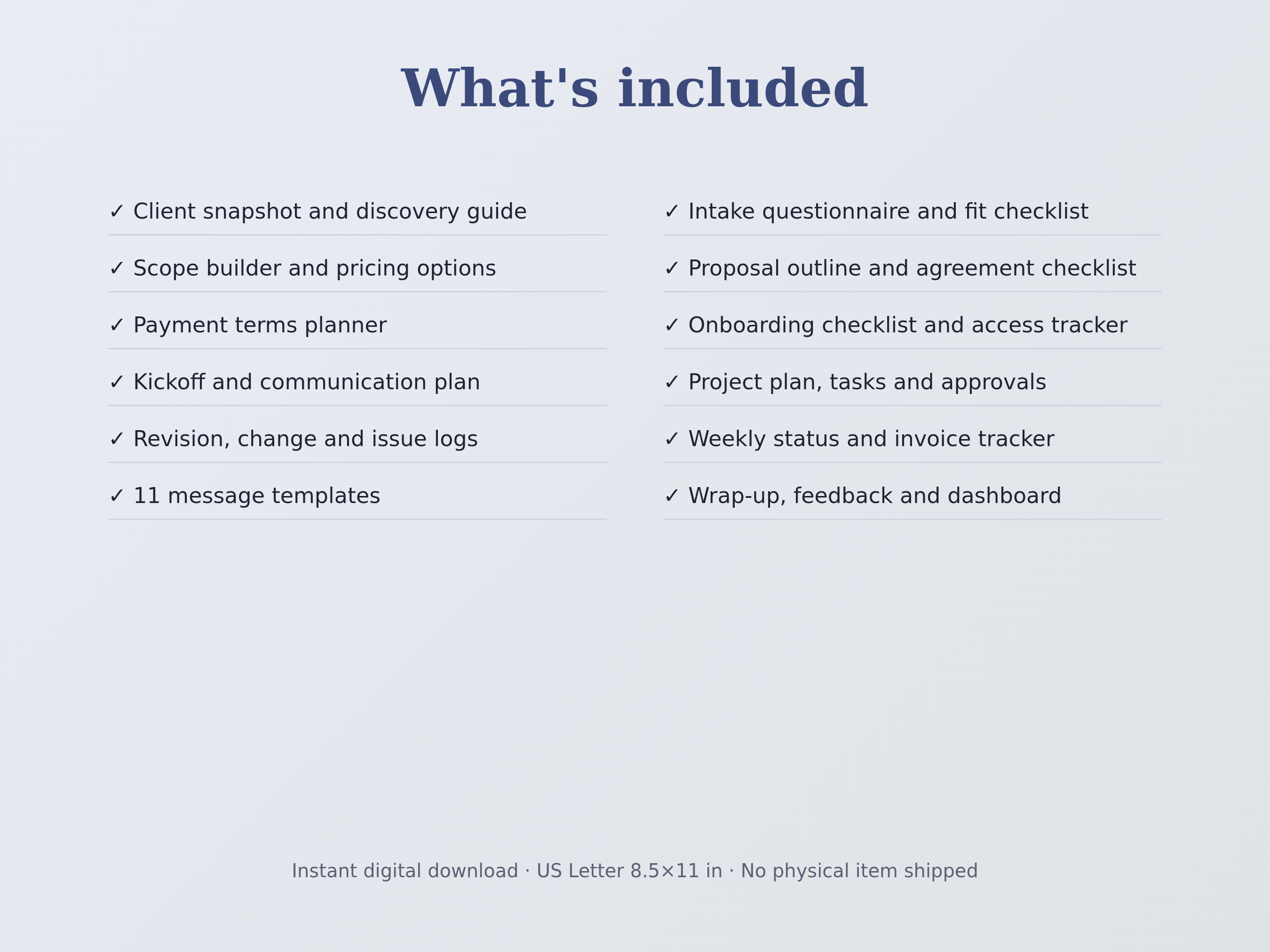 Client Onboarding & Project Kit preview