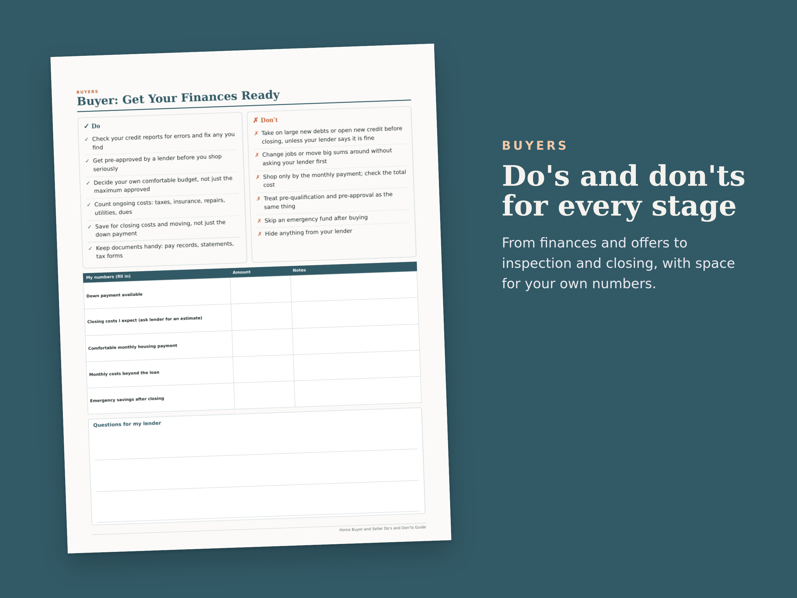 Home Buyer & Seller Do's and Don'ts Guide preview