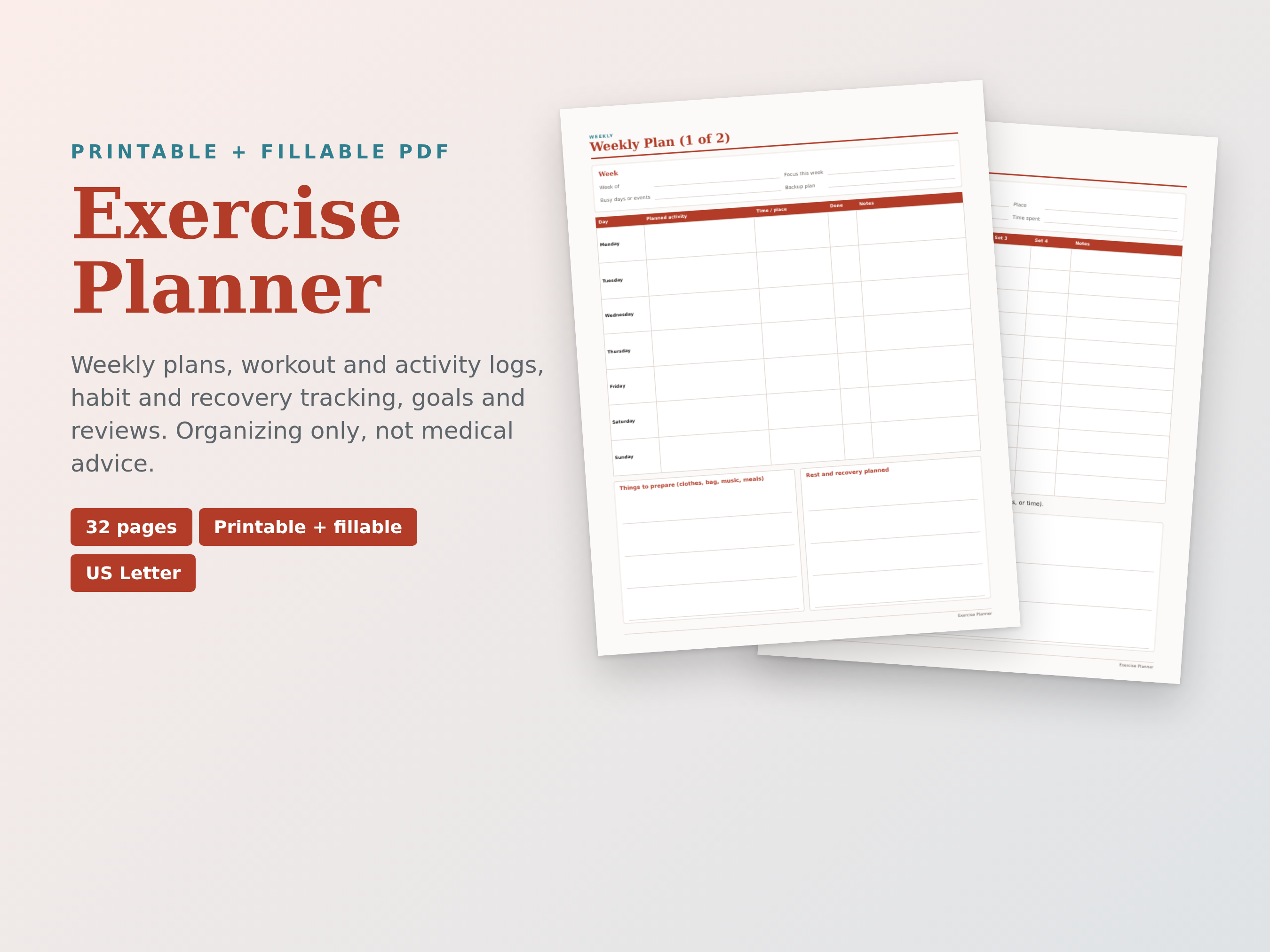 Exercise Planner