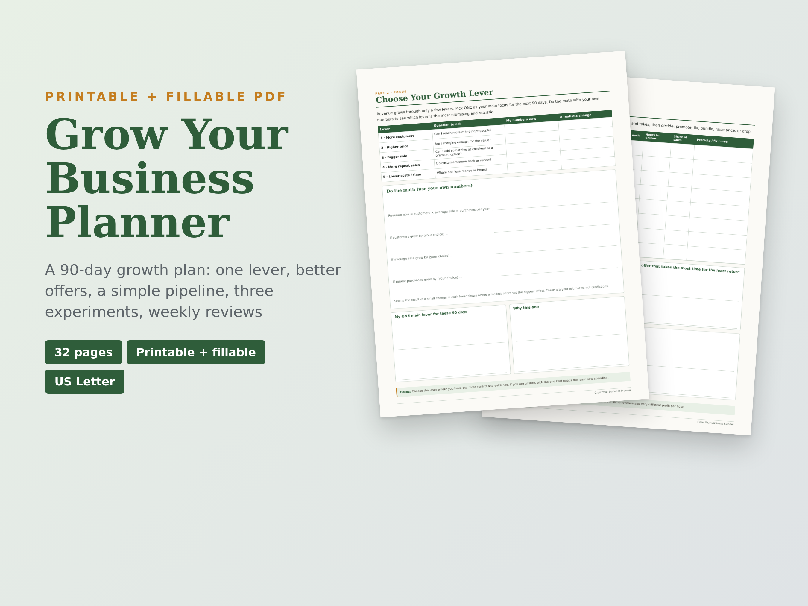 Grow Your Business Planner