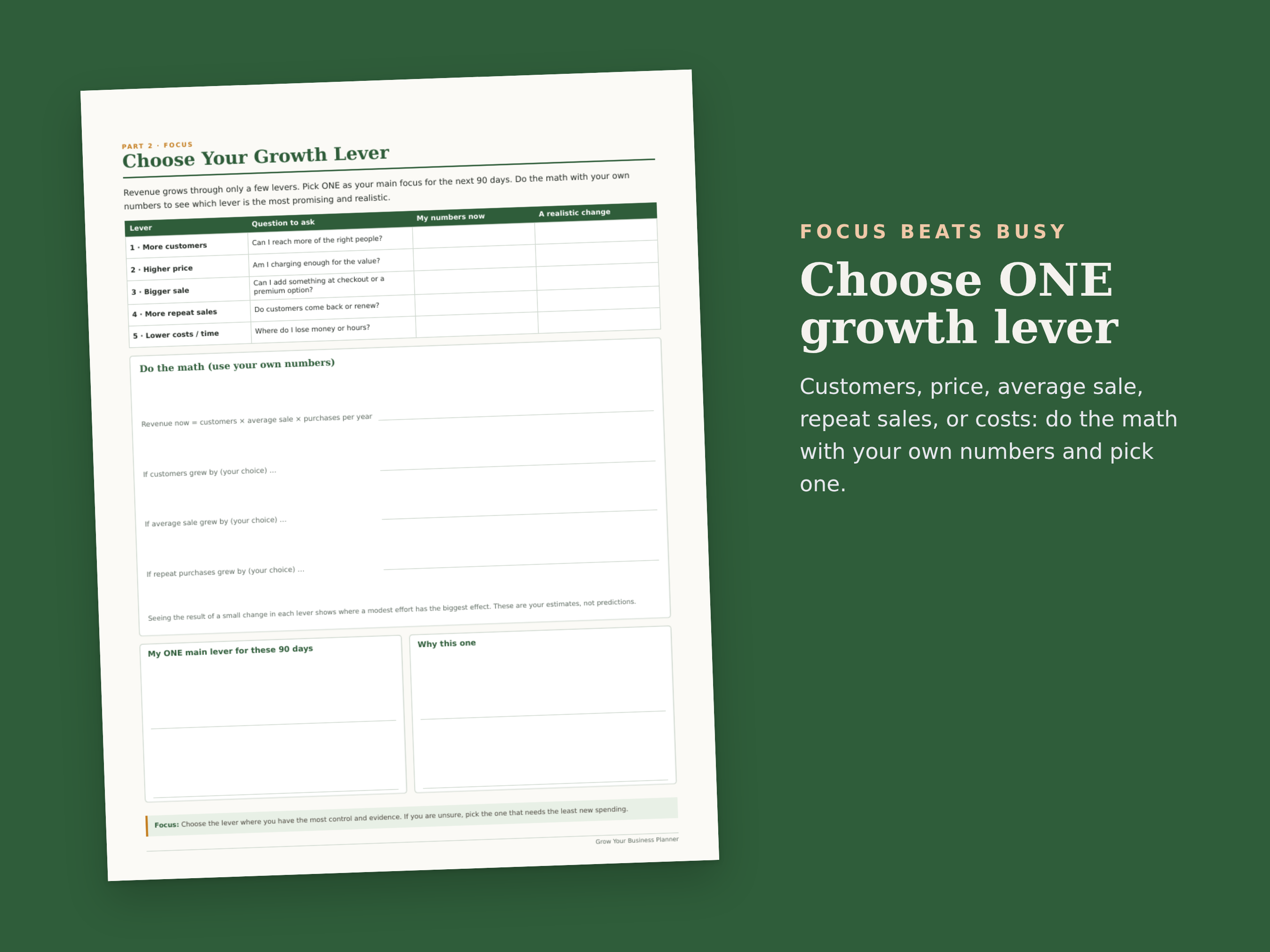 Grow Your Business Planner preview