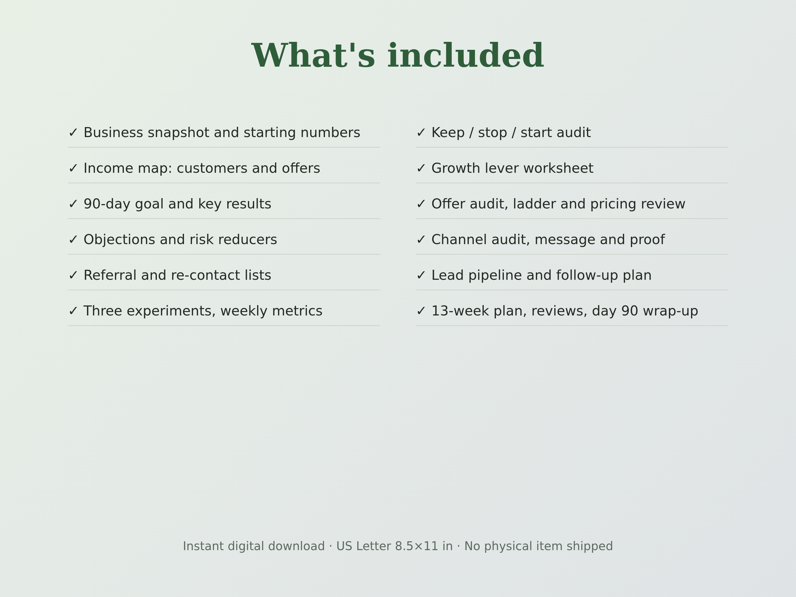 Grow Your Business Planner preview
