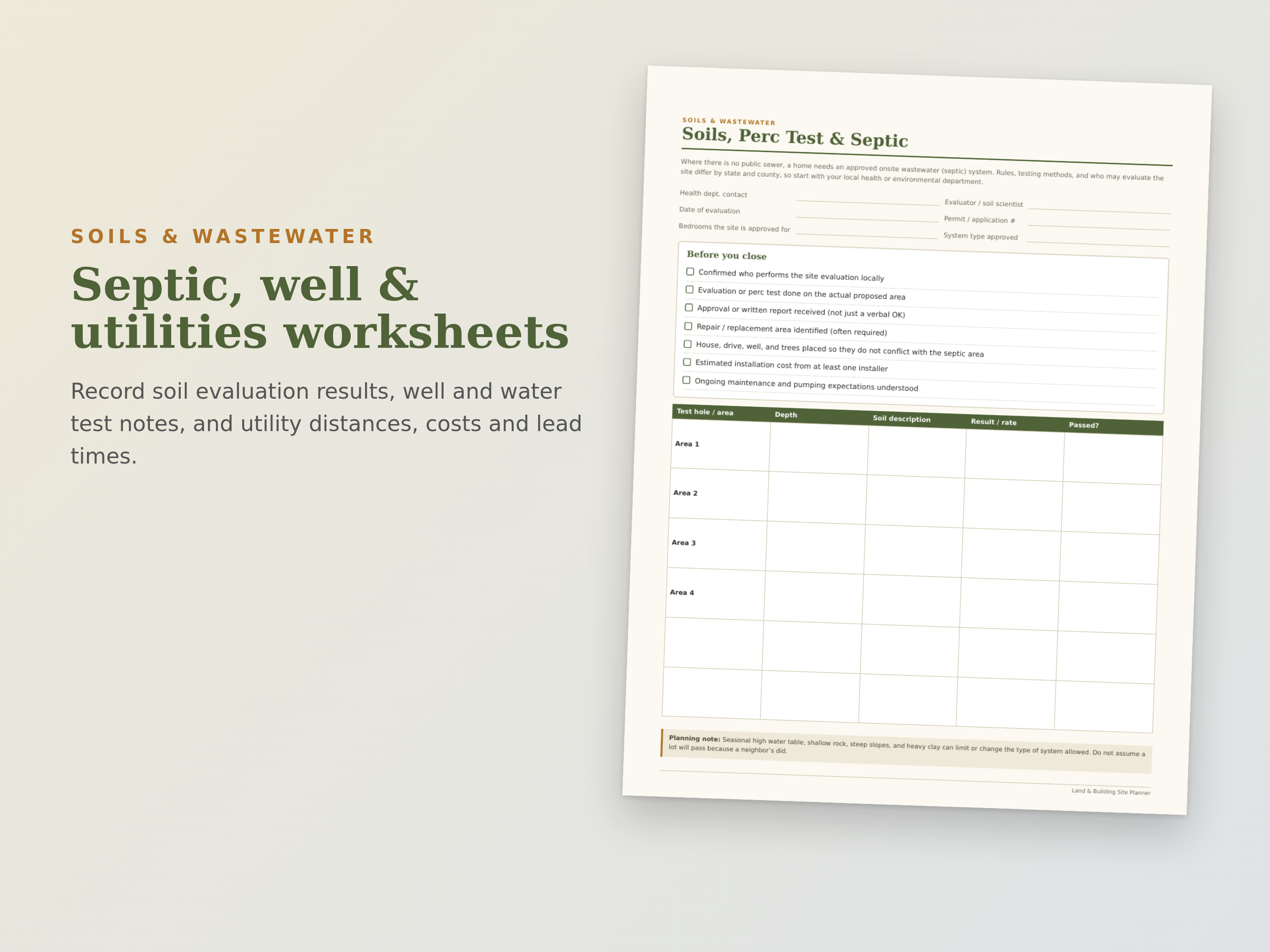 Land & Building Site Planner preview