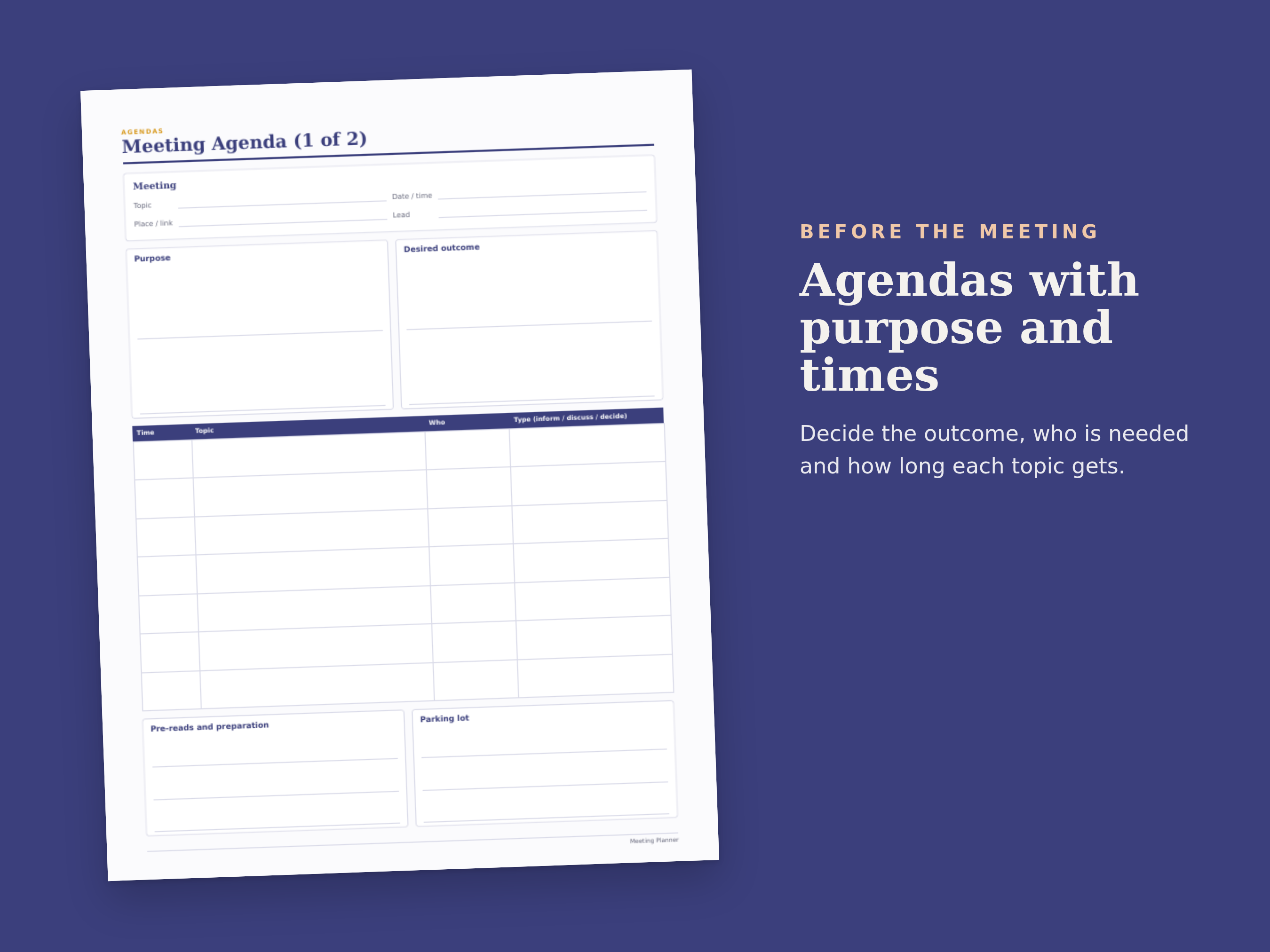 Meeting Planner preview