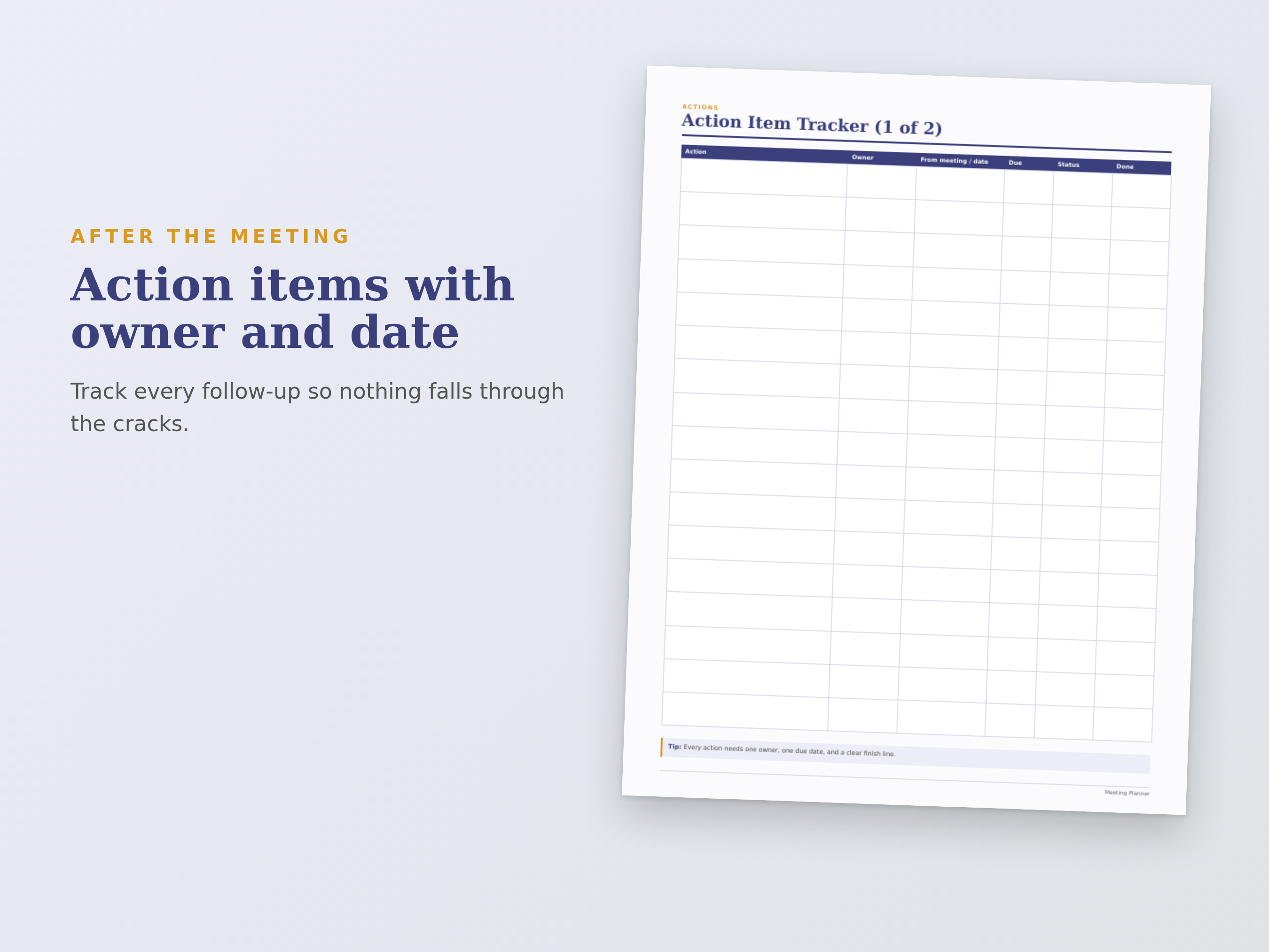Meeting Planner preview