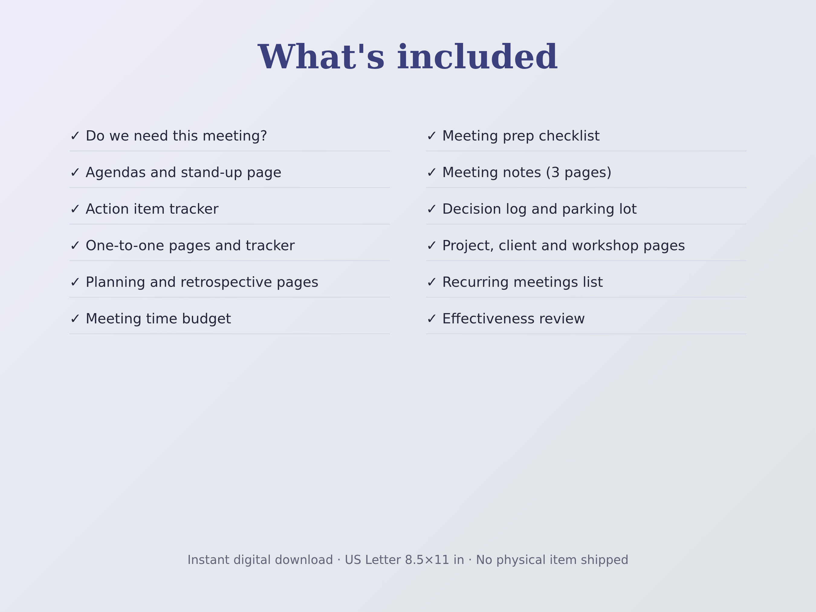 Meeting Planner preview