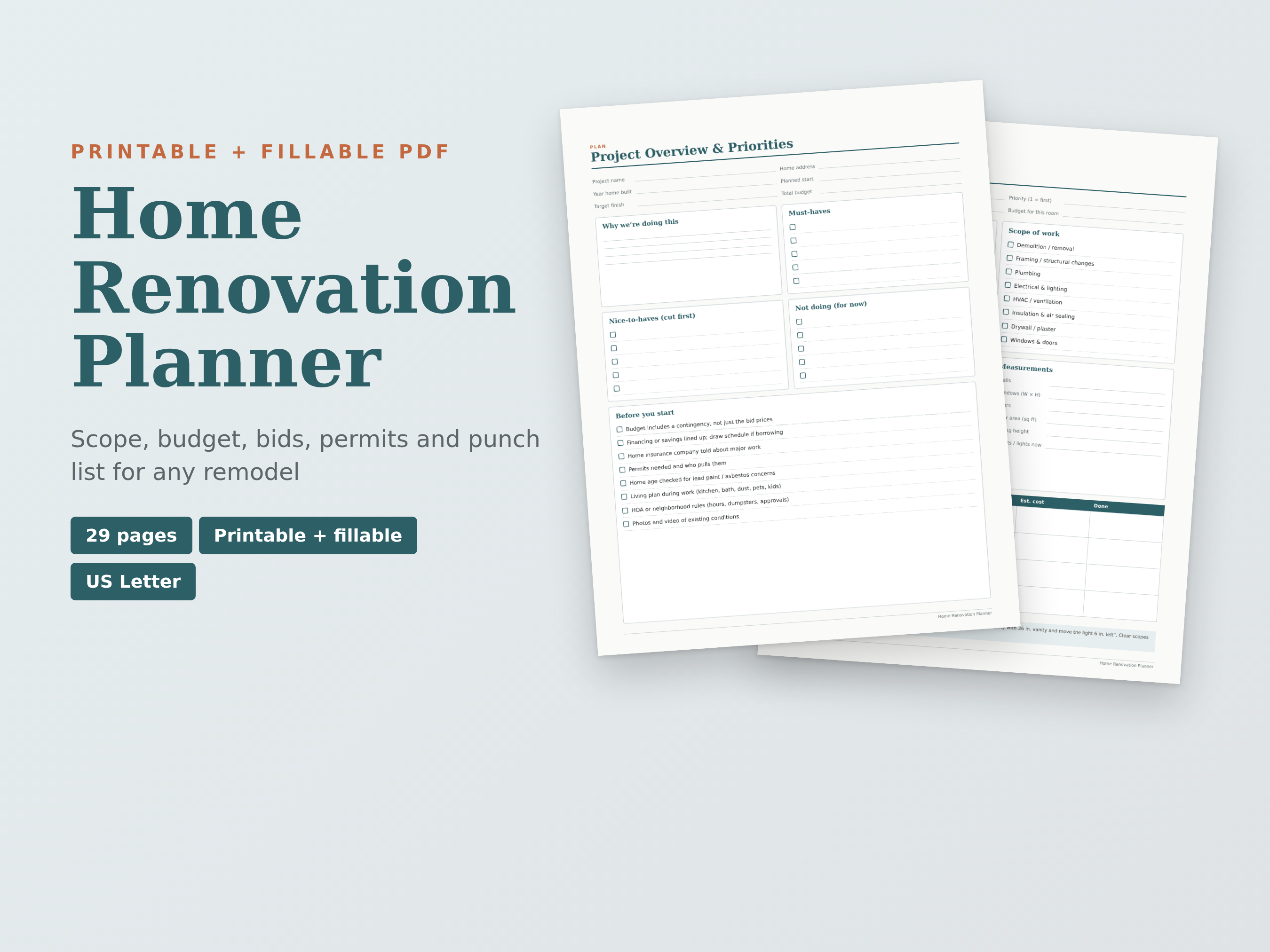 Home Renovation Planner