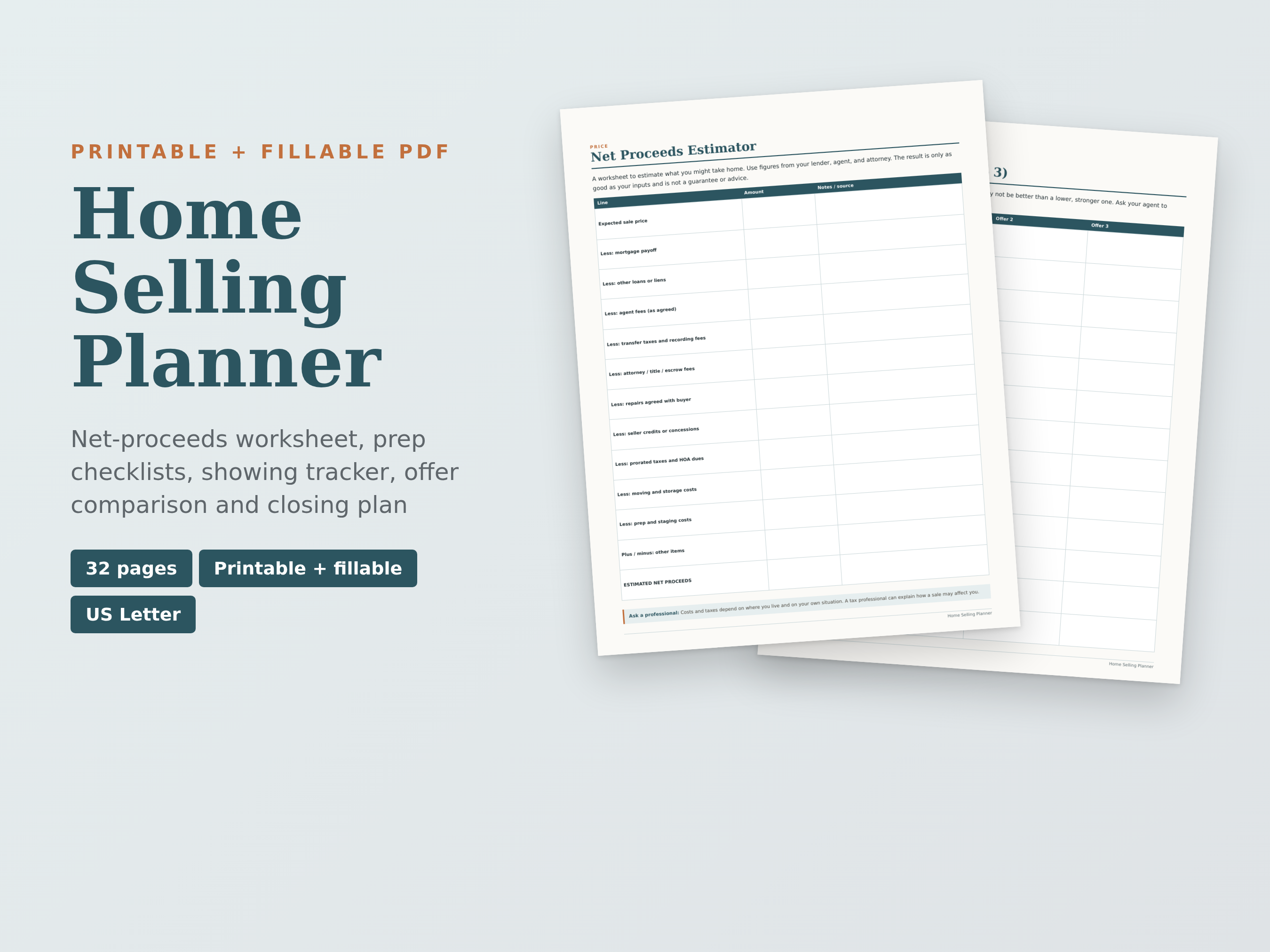 Home Selling Planner