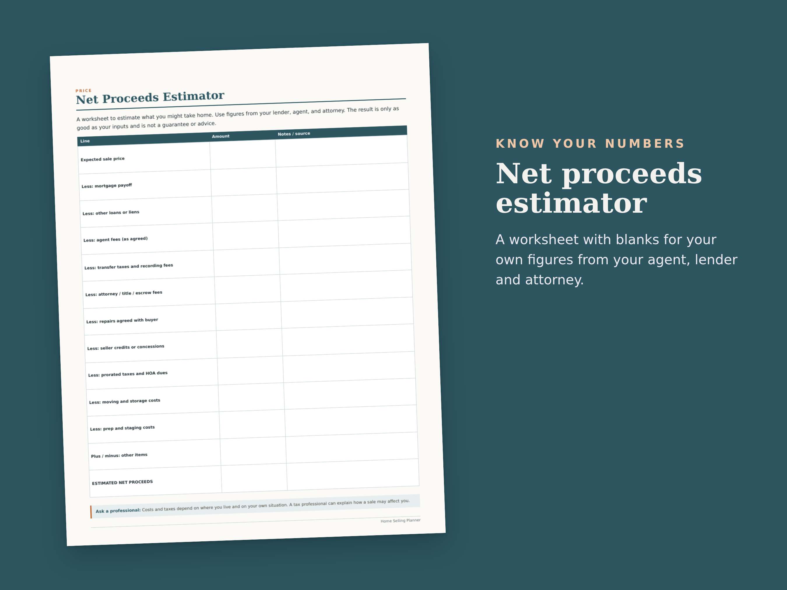 Home Selling Planner preview