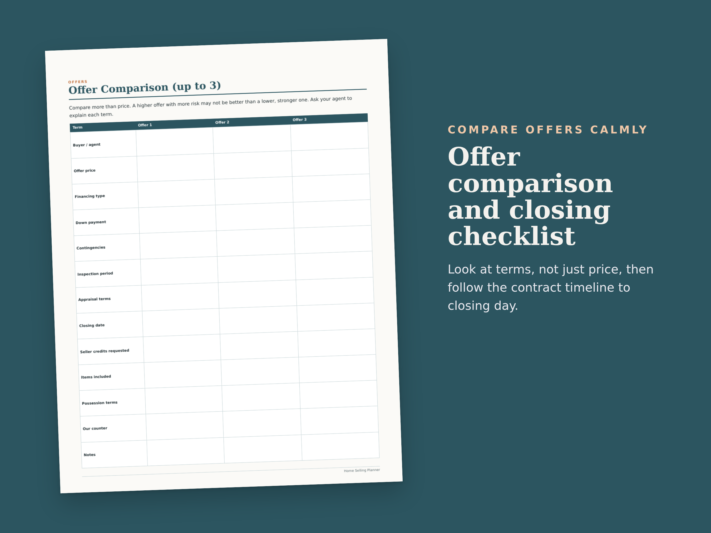 Home Selling Planner preview