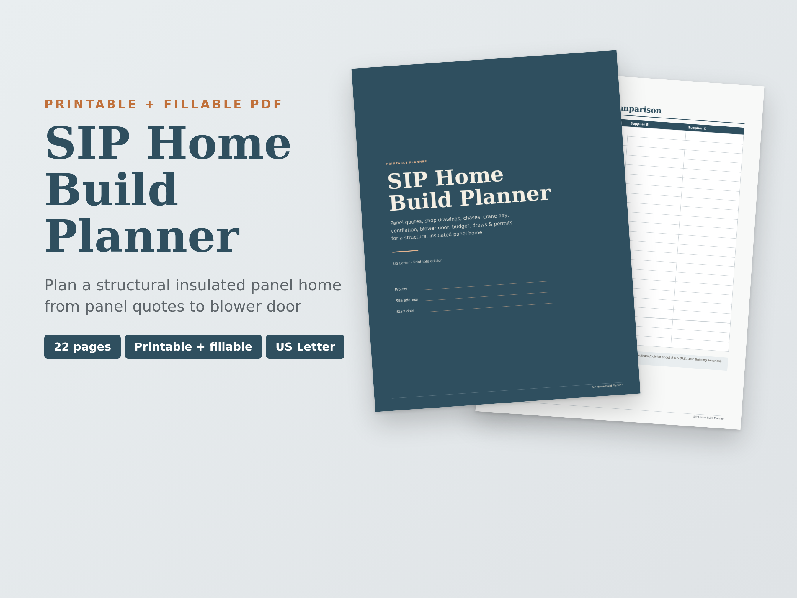 SIP Home Build Planner