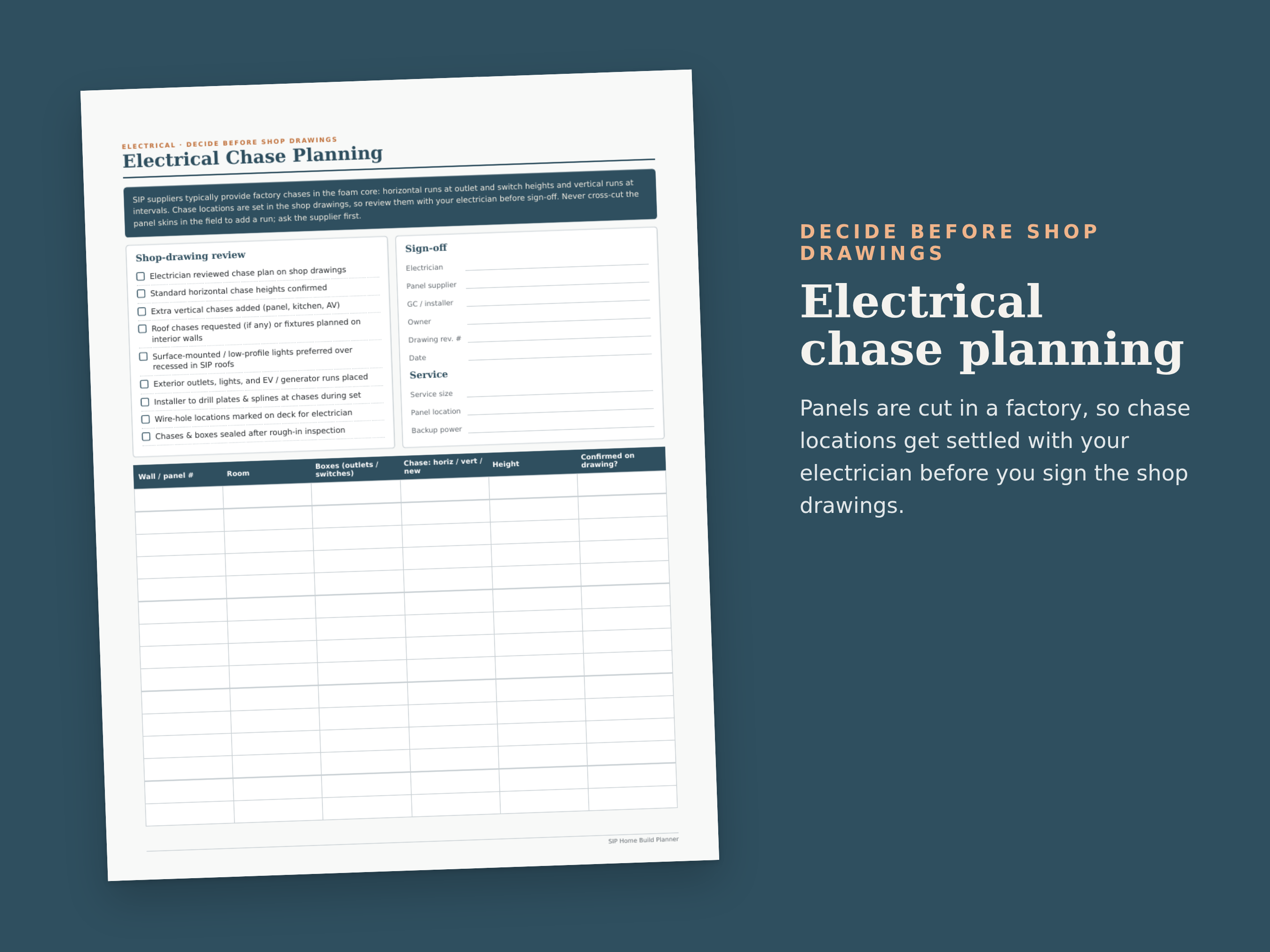 SIP Home Build Planner preview