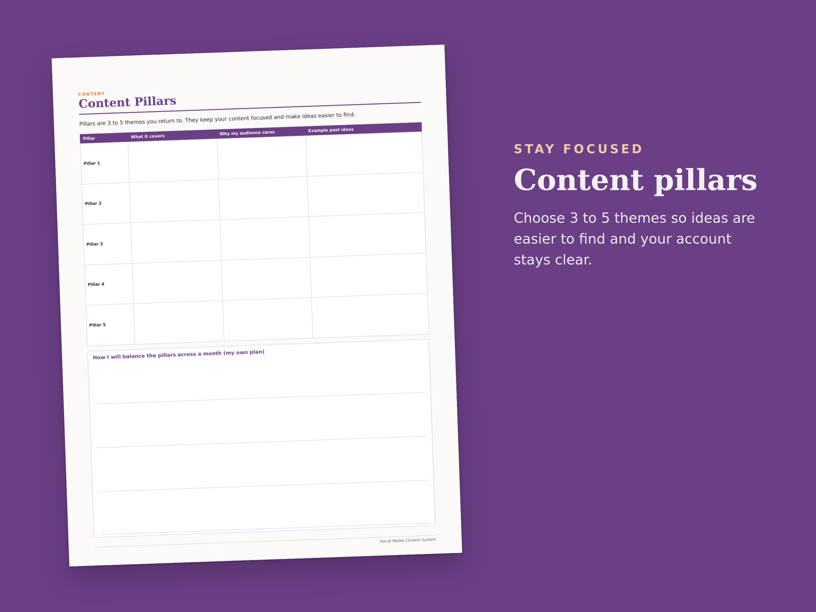 Social Media Content System preview