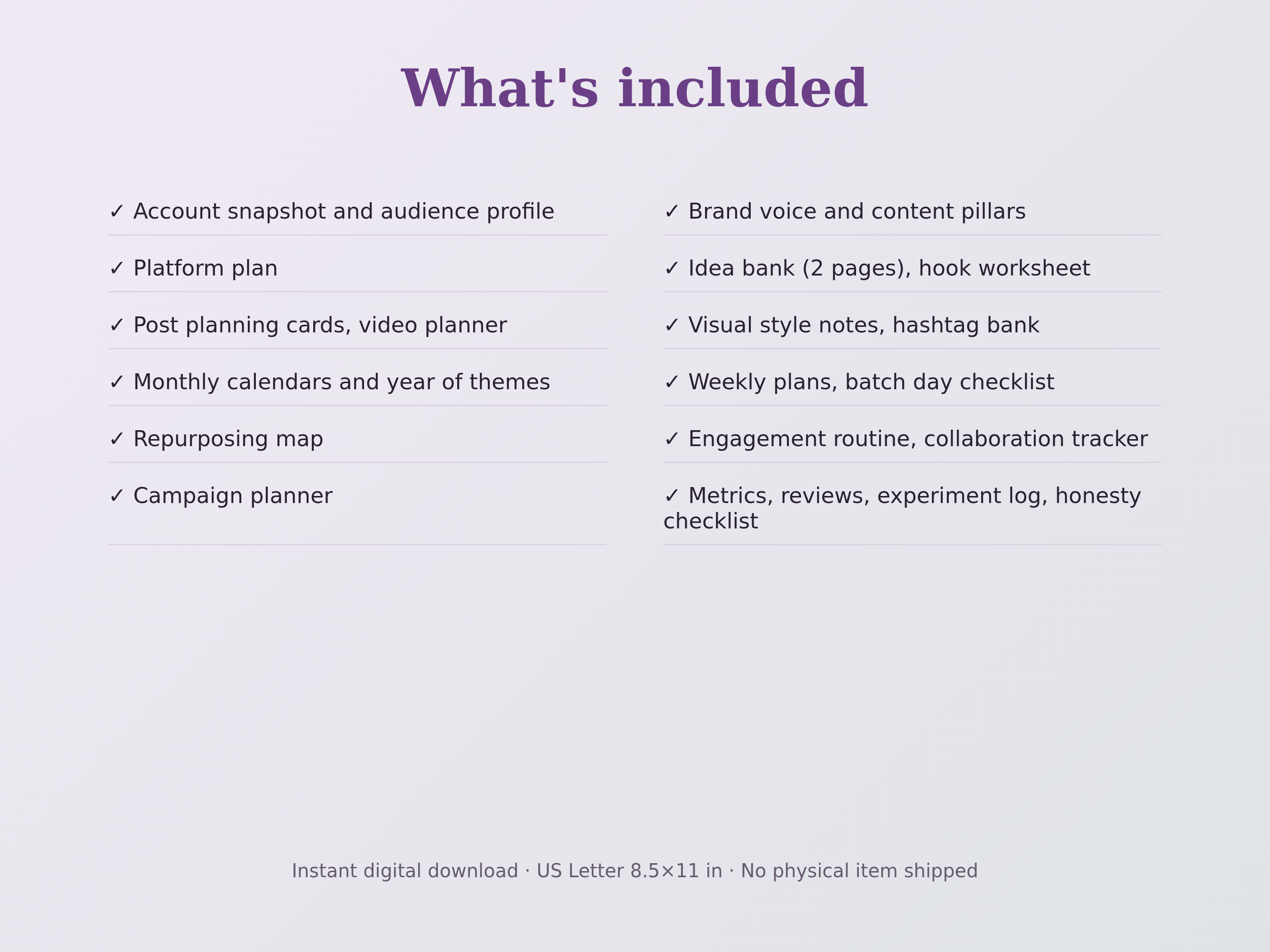 Social Media Content System preview
