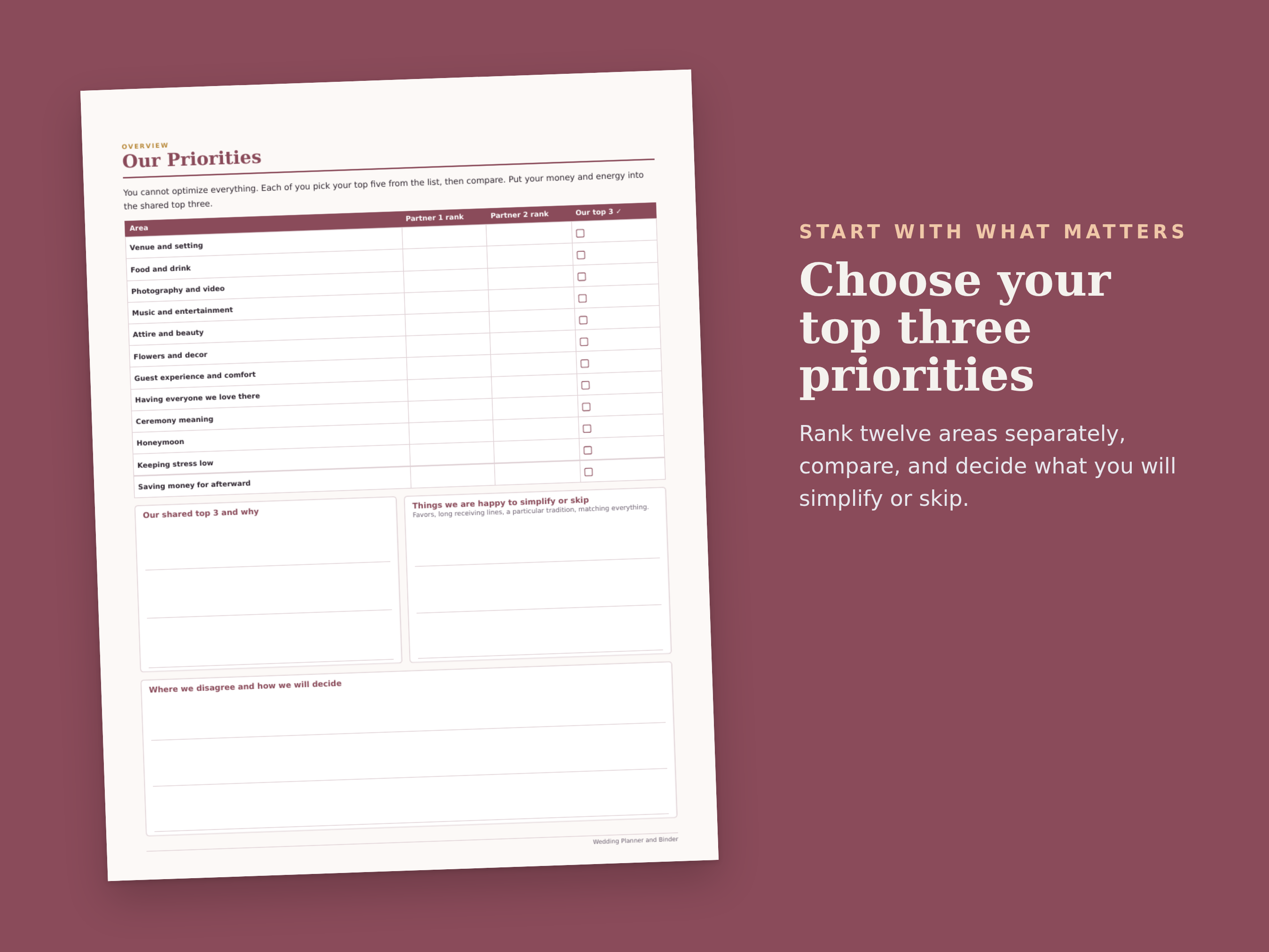 Wedding Planner & Binder preview