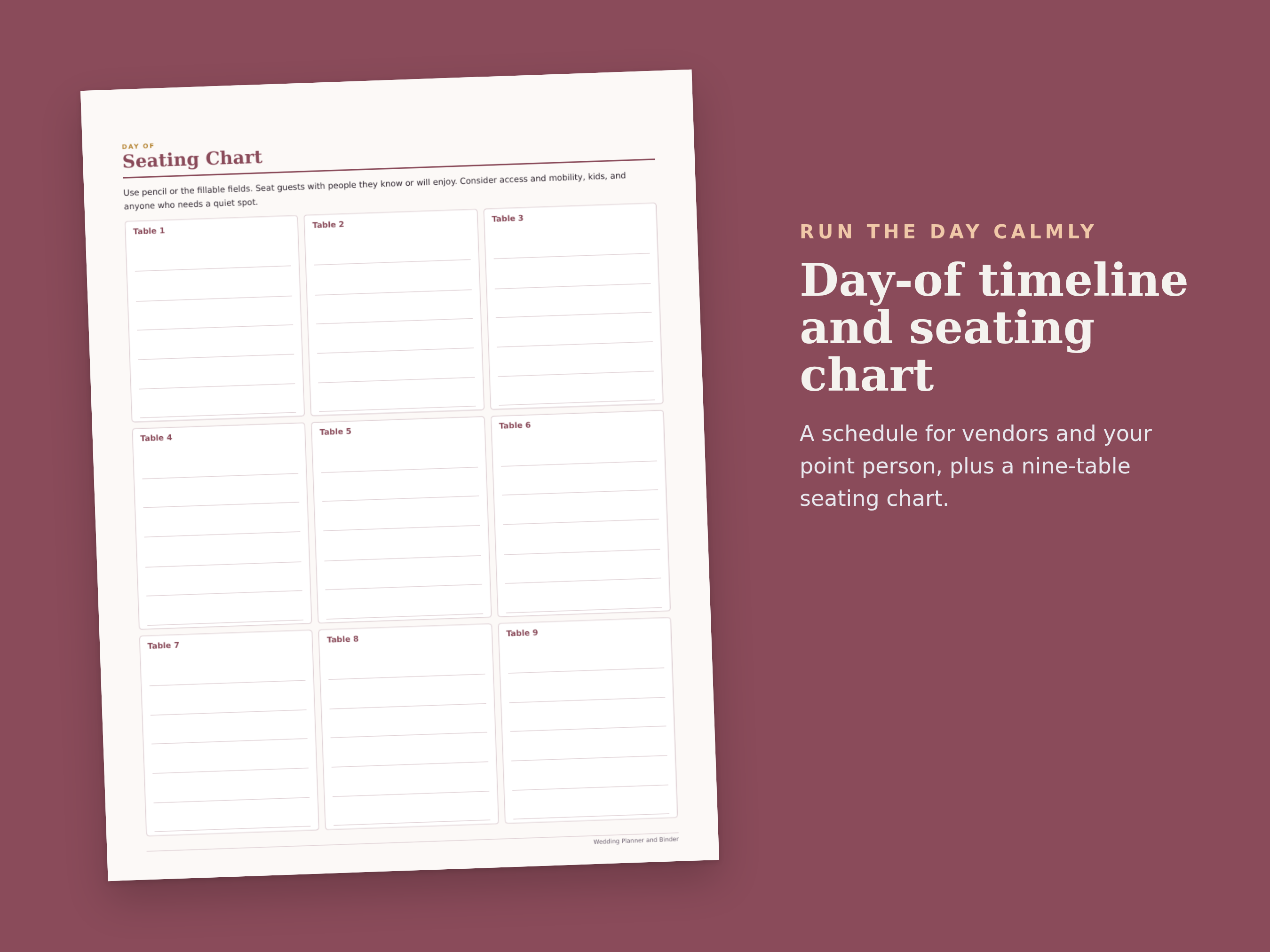 Wedding Planner & Binder preview