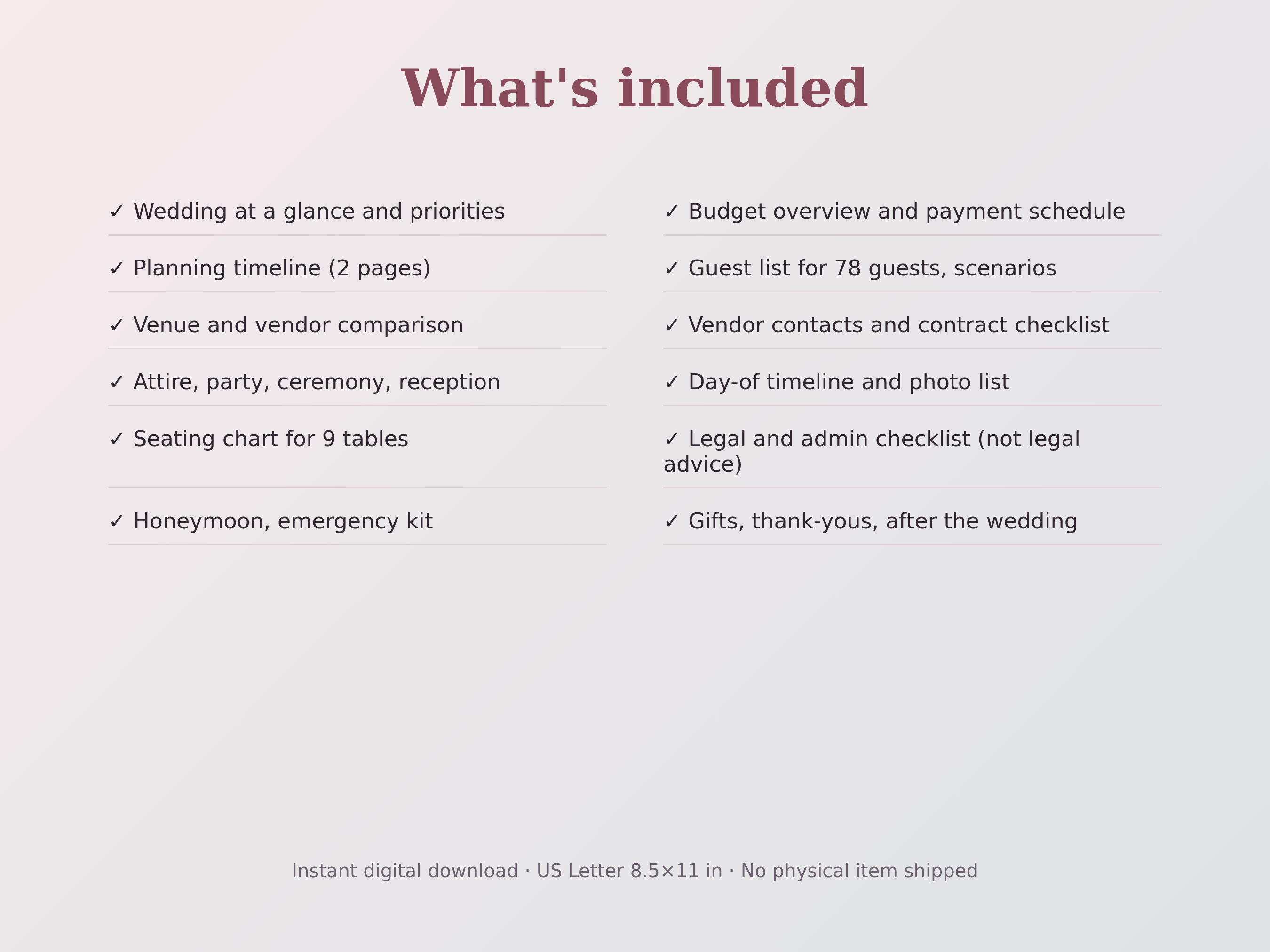 Wedding Planner & Binder preview